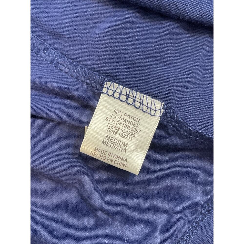 Olivia Moon Wrap Cardigan Size M Dark Blue Lightweight Jersey Knit NWT - Picture 7 of 7
